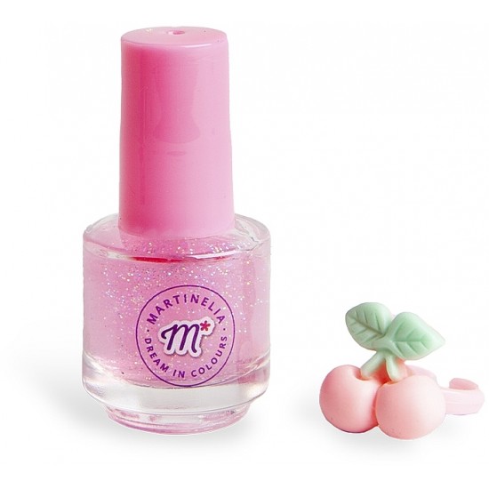 Παιδικό σετ Yummy Nail Polish Set Βερνίκι Νυχιών 5ml με Γκλίτερ & Δαχτυλίδι Martinelia 8436591924159